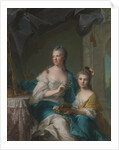 Madame Marsollier and Her Daughter, 1749 by Jean-Marc Nattier