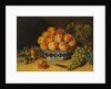 Still Life: Peaches and Grapes, ca. 1825 by John Archibald Woodside