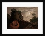 Virgil's Tomb by Moonlight, with Silius Italicus Declaiming, 1779 by Joseph Wright of Derby