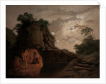Virgil's Tomb by Moonlight, with Silius Italicus Declaiming, 1779 by Joseph Wright of Derby