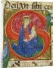 Manuscript Illumination with the Virgin and Child in an Initial S…, mid-15th century by Master of the Franciscan Breviary