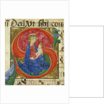 Manuscript Illumination with the Virgin and Child in an Initial S…, mid-15th century by Master of the Franciscan Breviary