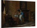 Leisure Time in an Elegant Setting, ca. 1663-65 by Pieter de Hooch