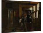 Interior with a Young Couple, probably ca. 1662-65 by Pieter de Hooch