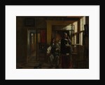 Interior with a Young Couple, probably ca. 1662-65 by Pieter de Hooch