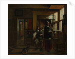Interior with a Young Couple, probably ca. 1662-65 by Pieter de Hooch