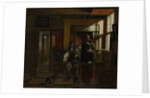 Interior with a Young Couple, probably ca. 1662-65 by Pieter de Hooch