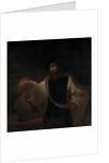 Aristotle with a Bust of Homer, 1653 by Rembrandt Harmensz van Rijn