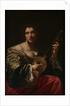 Woman Playing a Guitar, ca. 1618 by Simon Vouet