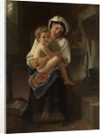 Young Mother Gazing at Her Child, 1871 by William-Adolphe Bouguereau