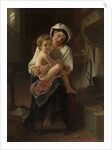 Young Mother Gazing at Her Child, 1871 by William-Adolphe Bouguereau