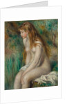 Young Girl Bathing, 1892 by Pierre-Auguste Renoir