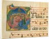 Manuscript Illumination with the Assumption of the Virgin in an Initial G, 1450-60 by Cosmè Tura