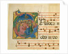 Manuscript Illumination with the Assumption of the Virgin in an Initial G, 1450-60 by Cosmè Tura