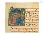 Manuscript Illumination with the Assumption of the Virgin in an Initial G, 1450-60 by Cosmè Tura