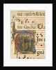 Manuscript Illumination with All Saints in an Initial V, from an Antiphonary, 1450-60 by Cosmè Tura