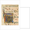 Manuscript Illumination with All Saints in an Initial V, from an Antiphonary, 1450-60 by Cosmè Tura