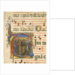 Manuscript Illumination with All Saints in an Initial V, from an Antiphonary, 1450-60 by Cosmè Tura