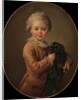 Boy with a Black Spaniel by Francois Hubert Drouais