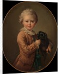 Boy with a Black Spaniel by Francois Hubert Drouais