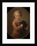 Boy with a Black Spaniel by Francois Hubert Drouais