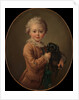 Boy with a Black Spaniel by Francois Hubert Drouais