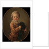 Boy with a Black Spaniel by Francois Hubert Drouais