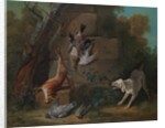 Dog Guarding Dead Game, 1753 by Jean-Baptiste Oudry