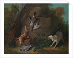 Dog Guarding Dead Game, 1753 by Jean-Baptiste Oudry