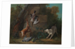 Dog Guarding Dead Game, 1753 by Jean-Baptiste Oudry