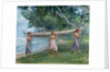 Girls Carrying a Canoe, Vaiala in Samoa, 1891 by John La Farge
