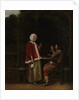 A Woman and Two Men in an Arbor, ca. 1657-58 by Pieter de Hooch