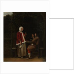 A Woman and Two Men in an Arbor, ca. 1657-58 by Pieter de Hooch