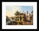 View of the Brenta, near Dolo, late 18th century by Giovanni Battista Cimaroli