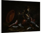 A Cat Stealing Fish, late 1660s by Giuseppe Recco