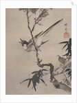 Singing Bird on a Branch, ca. 1887 by Kawanabe Kyosai