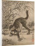 Cat Catching a Frog, ca. 1887 by Kawanabe Kyosai