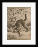 Cat Catching a Frog, ca. 1887 by Kawanabe Kyosai