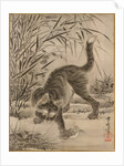 Cat Catching a Frog, ca. 1887 by Kawanabe Kyosai