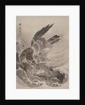 Eagle Attacking Fish, ca. 1887 by Kawanabe Kyosai