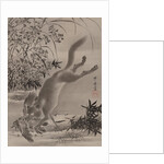 Fox Catching Bird, ca. 1887 by Kawanabe Kyosai