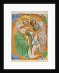 Manuscript Illumination with Four Saints in an Initial O, from a Choir Book, 1440-50 by Master of the Murano Gradual