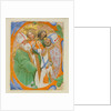Manuscript Illumination with Four Saints in an Initial O, from a Choir Book, 1440-50 by Master of the Murano Gradual