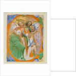 Manuscript Illumination with Four Saints in an Initial O, from a Choir Book, 1440-50 by Master of the Murano Gradual