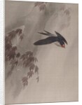 A Swallow in the Rain, ca. 1891-92 by Okada Baison