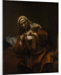 Old Woman Cutting Her Nails, ca. 1655-60 by Style of Rembrandt