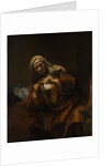 Old Woman Cutting Her Nails, ca. 1655-60 by Style of Rembrandt