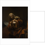 Old Woman Cutting Her Nails, ca. 1655-60 by Style of Rembrandt