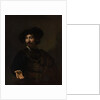 Man with a Steel Gorget by Style of Rembrandt