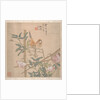 Two Birds Perched on a Flowering Rose Bush, late 19th century by Ren Yi